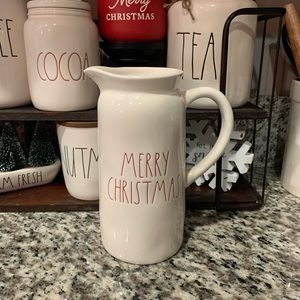 Rae Dunn MERRY CHRISTMAS pitcher